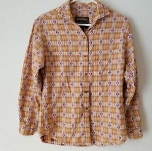 Womens Small John & Rich Bros Woolrich Button Up